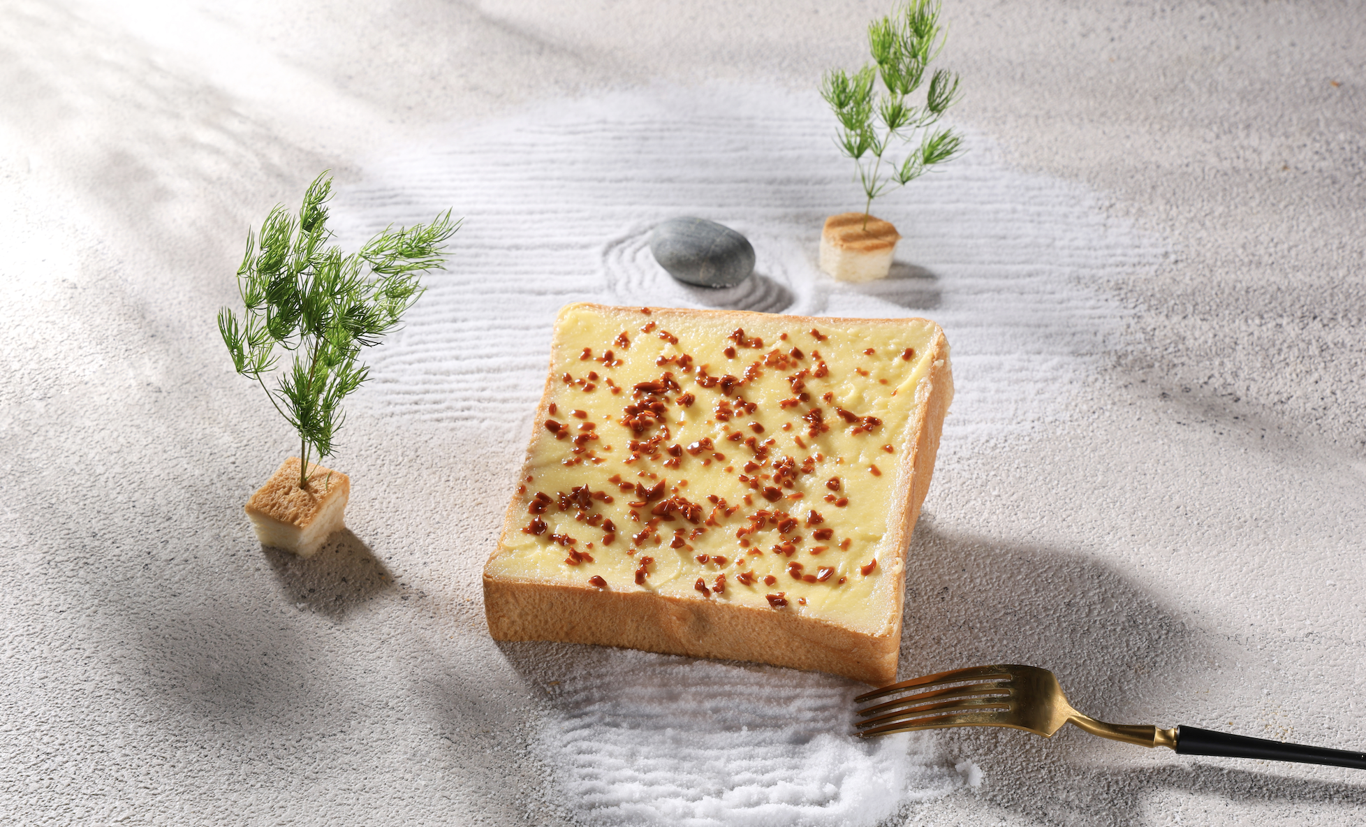 法國依思尼海鹽焦糖生吐司厚片