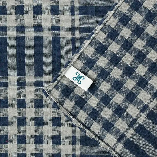 海軍藍阿富汗格紋手巾