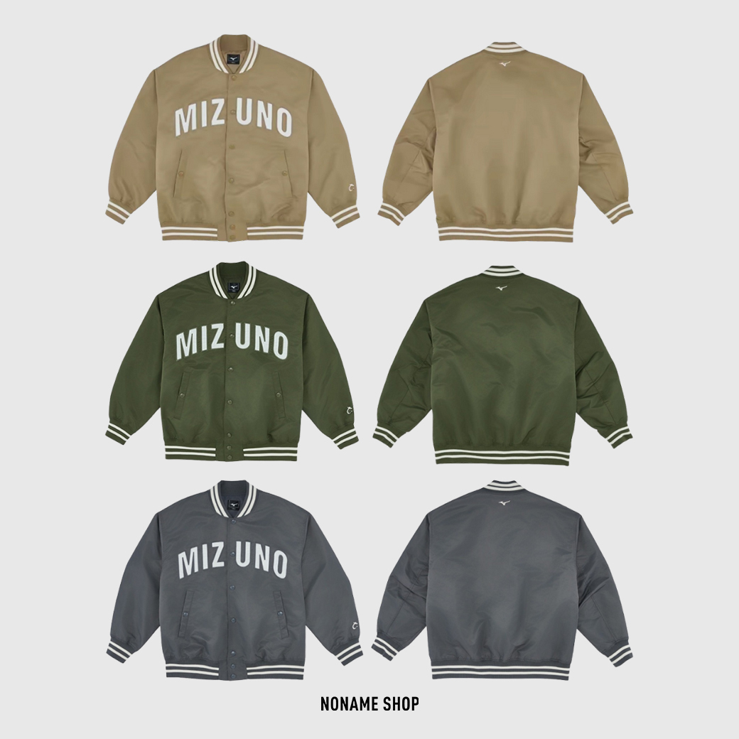 MIZUNO 美津濃 字母LOGO 排扣 棒球外套 (男款)
