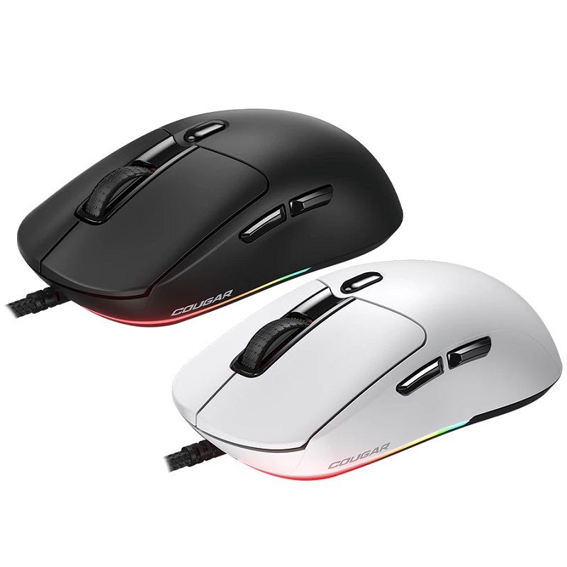 米特3C數位–COUGAR 美洲獅 MINOS NEO 電競滑鼠 黑色/白色