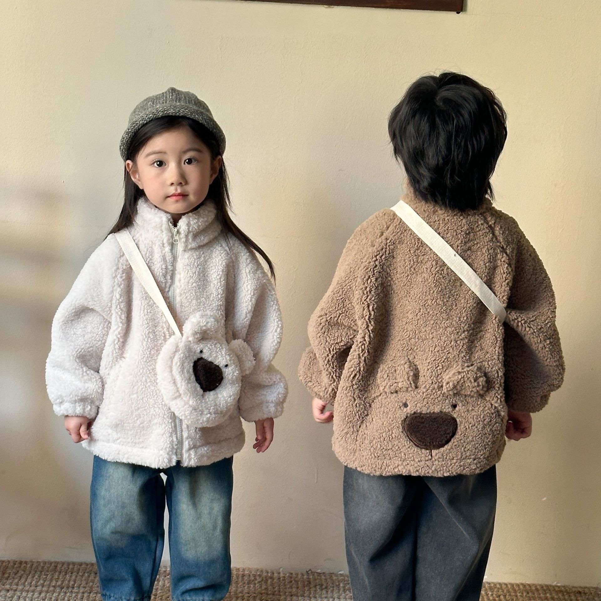 超Q羊羔毛加厚保暖外套(送包包)