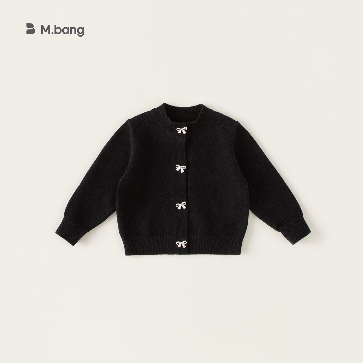 蝴蝶結軟糯針織外套