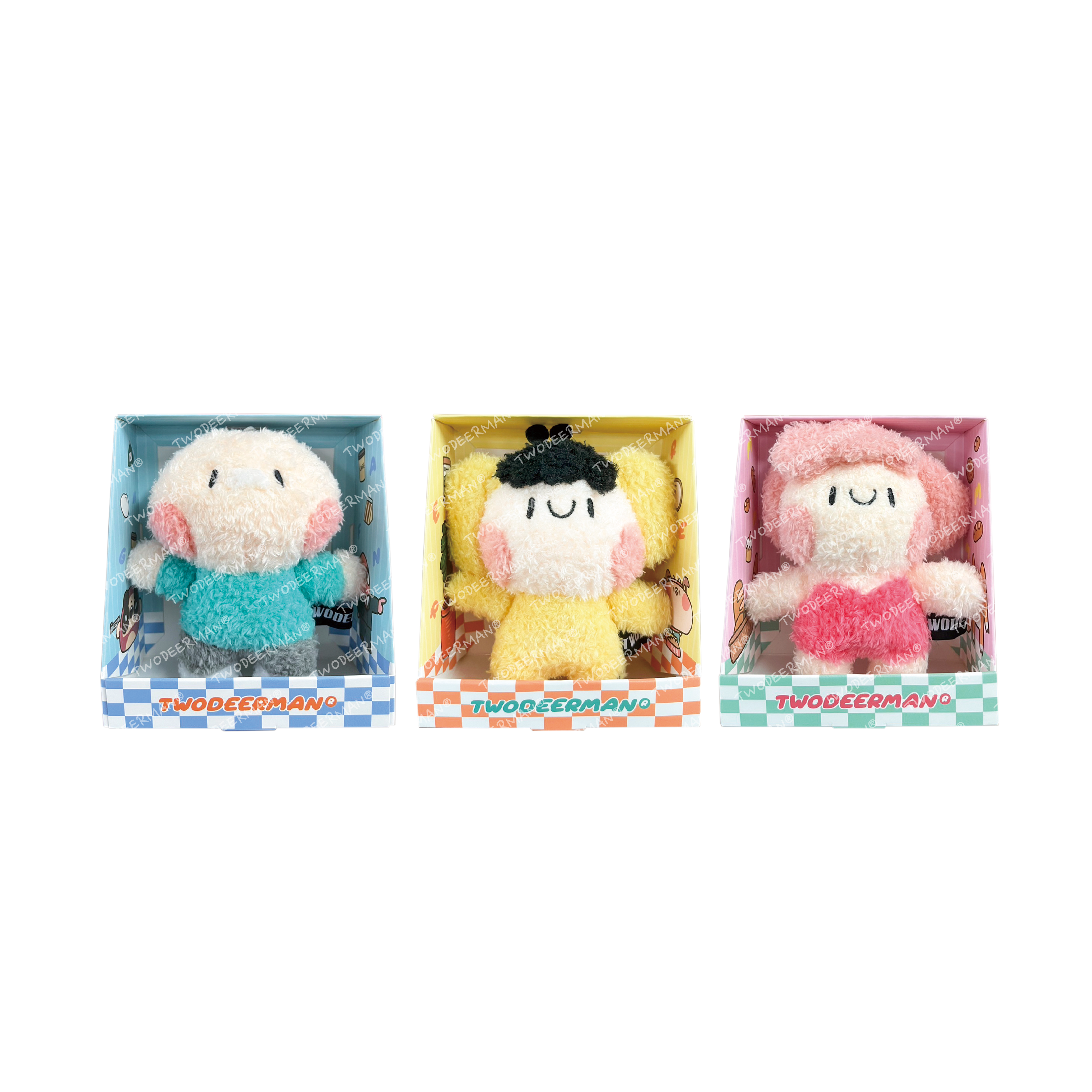 絨毛磁吸牽手吊飾