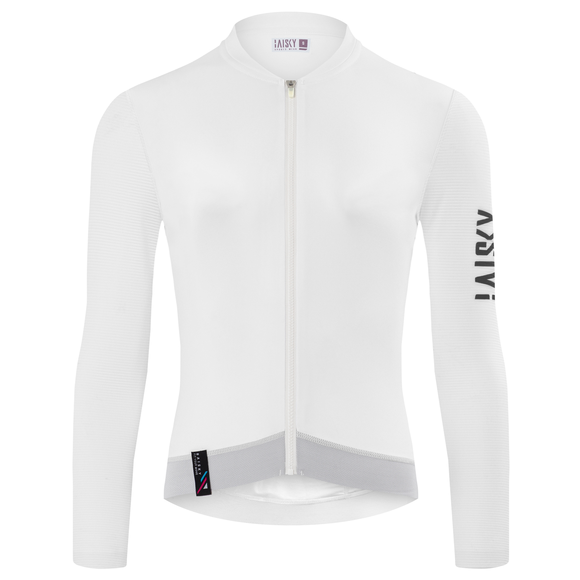 女款空力薄款長車衣 潔淨Ⅱ 白