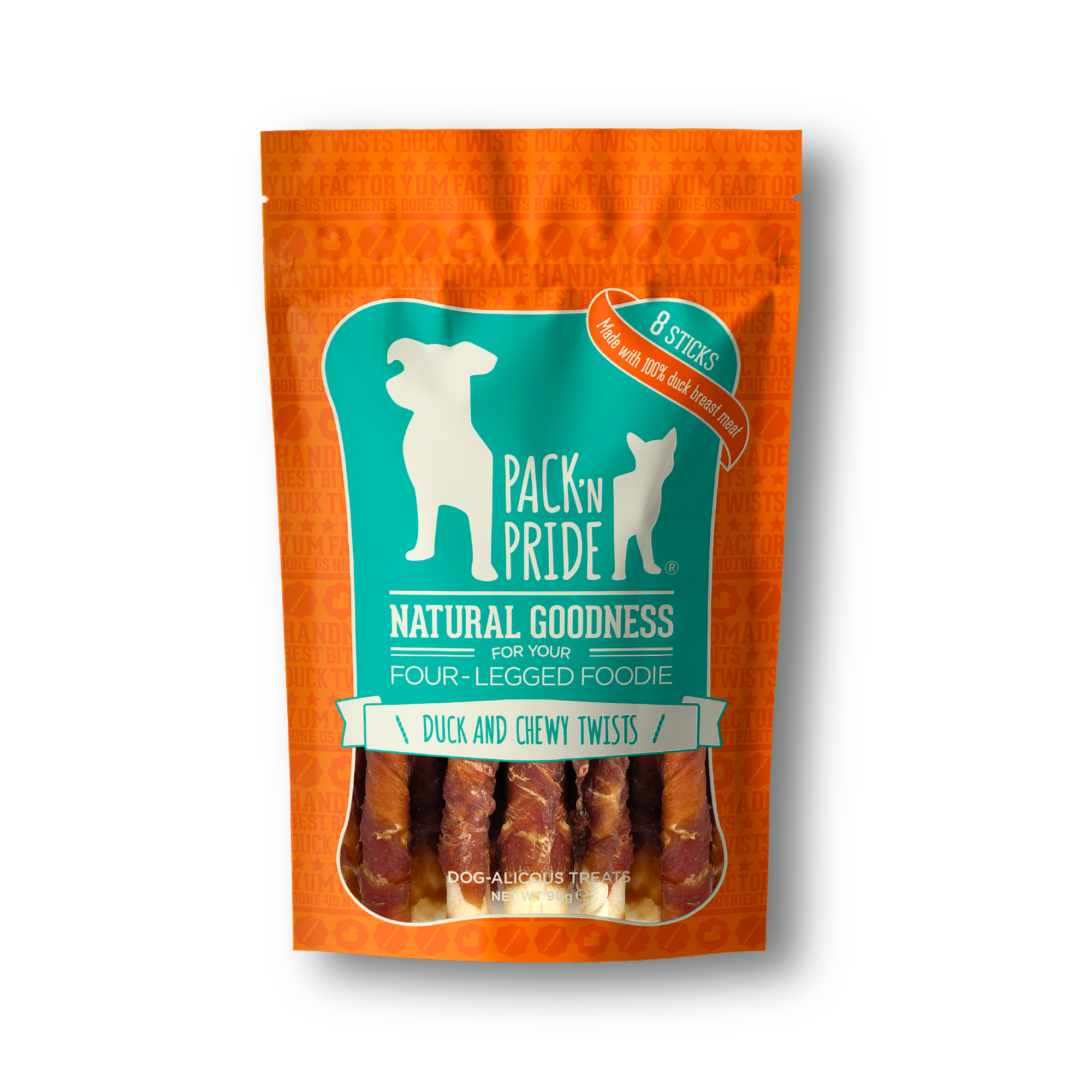 PNR90015- 鴨肉扭扭棒 (90g) 狗小食