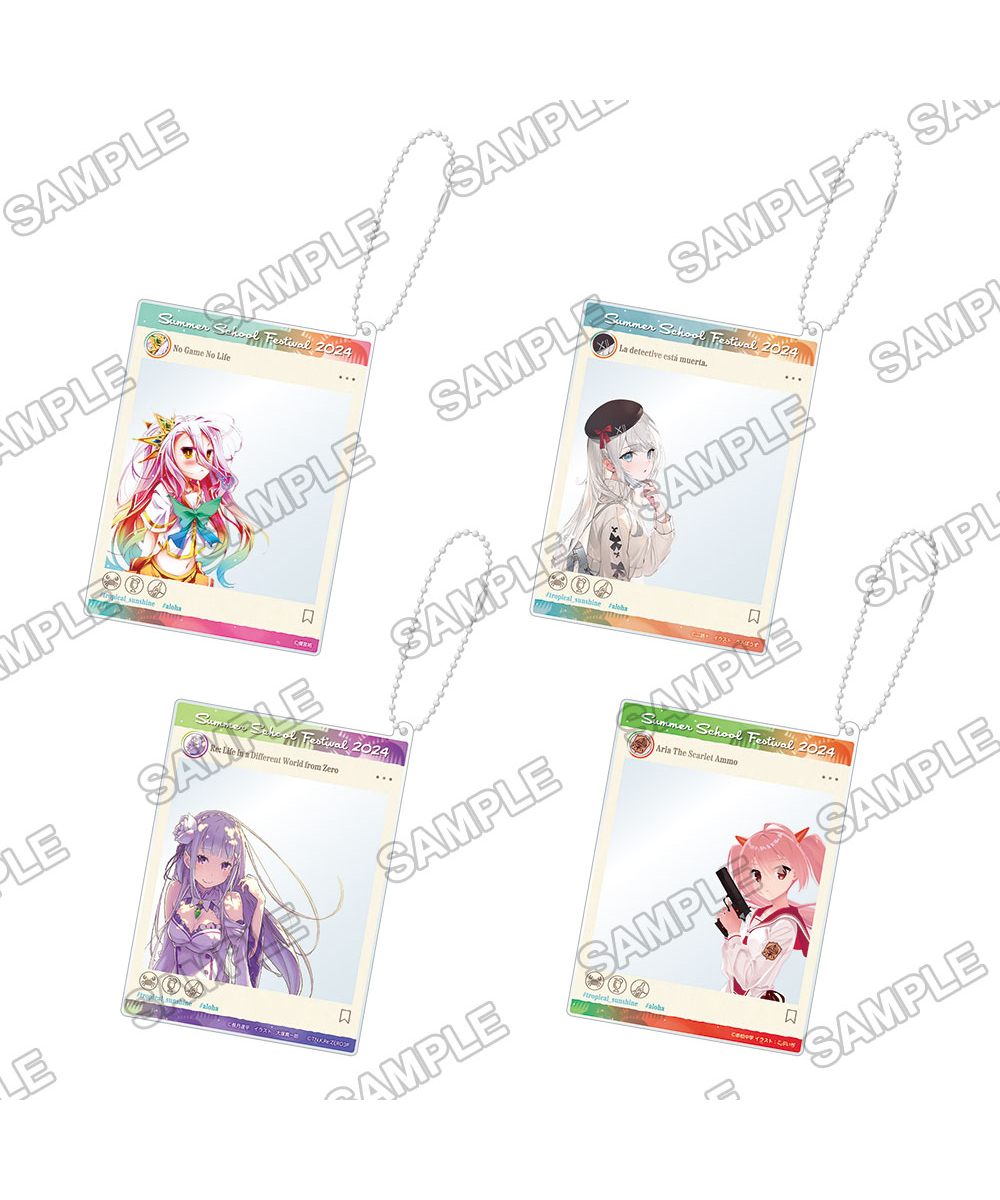 預購-MF文庫J夏之學園祭2024 集換式SNS風壓克力透卡鑰匙圈（16種）PACK盲盒販售 隨機出貨【日本進口精品】
