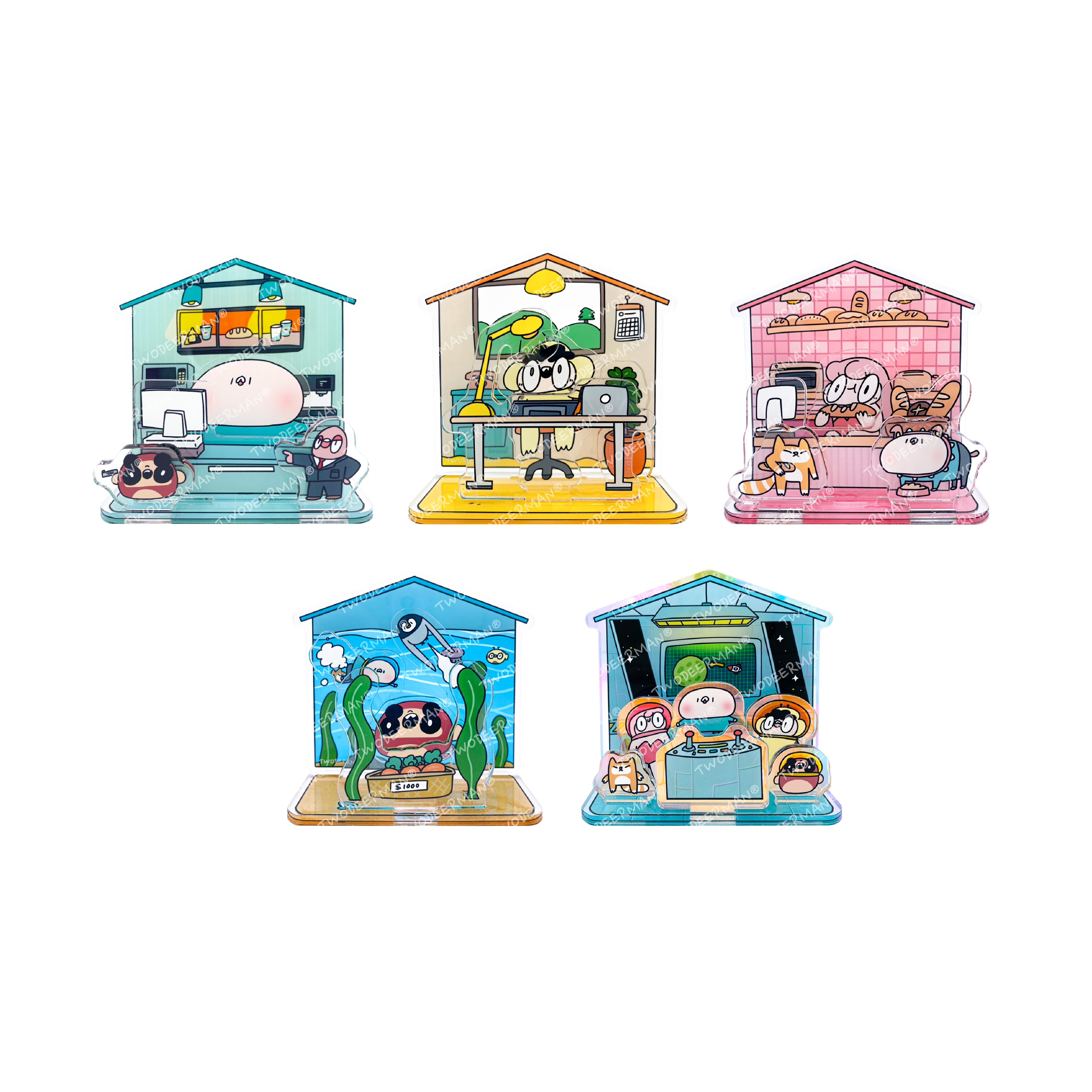 全員小屋壓克力立牌(隨機一款)