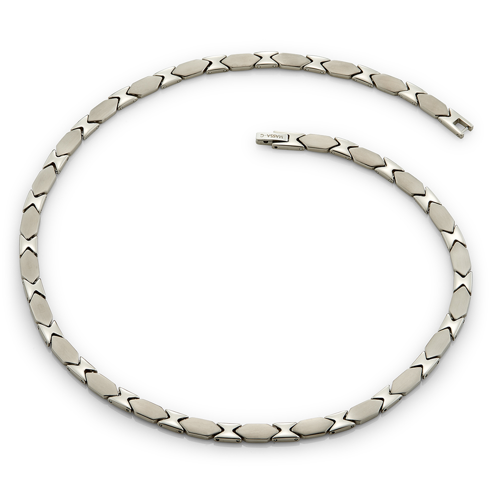 MASSA-G DECO純鈦系列【極簡印記】純鈦能量項鍊(全金屬鍺28顆)