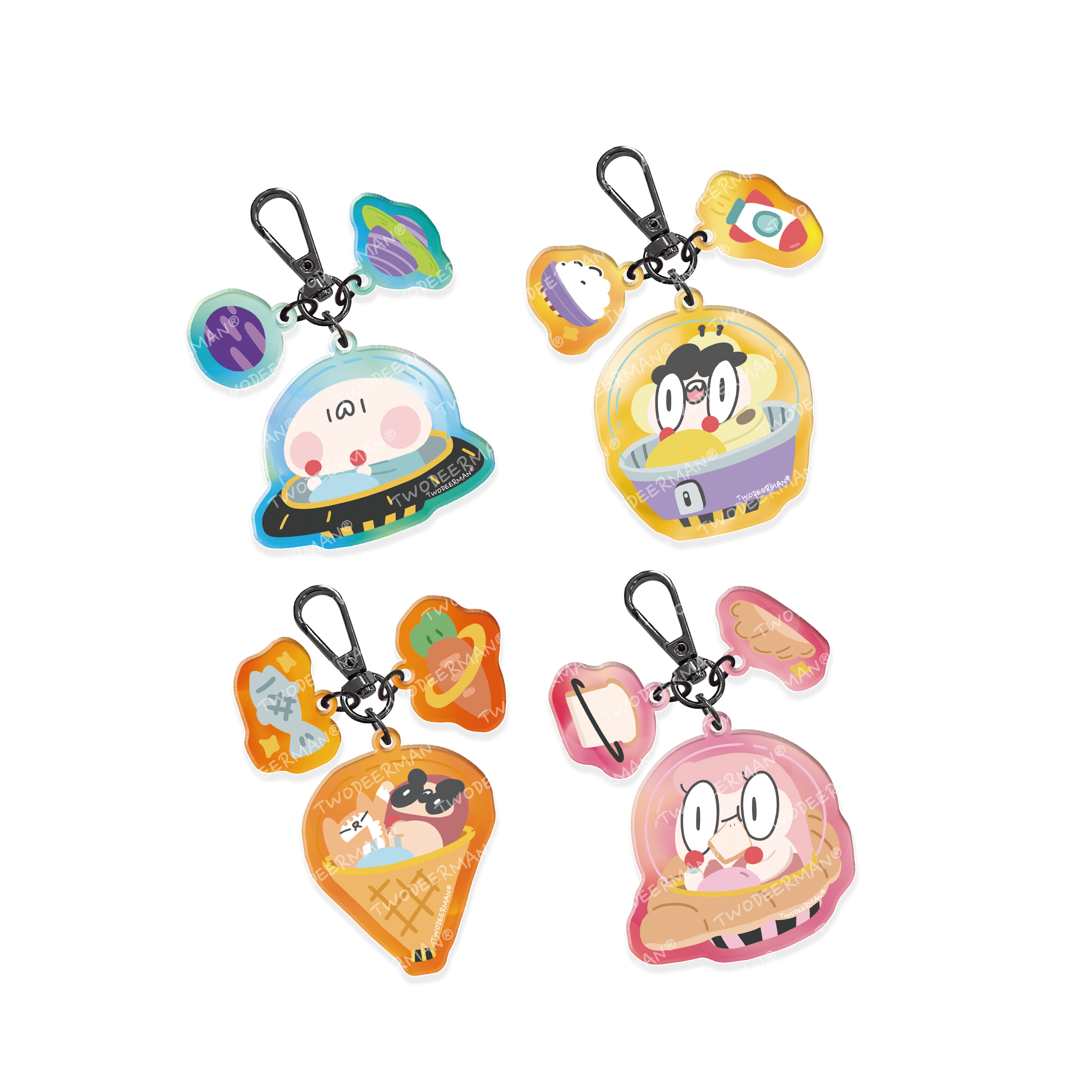 飛船壓克力吊飾