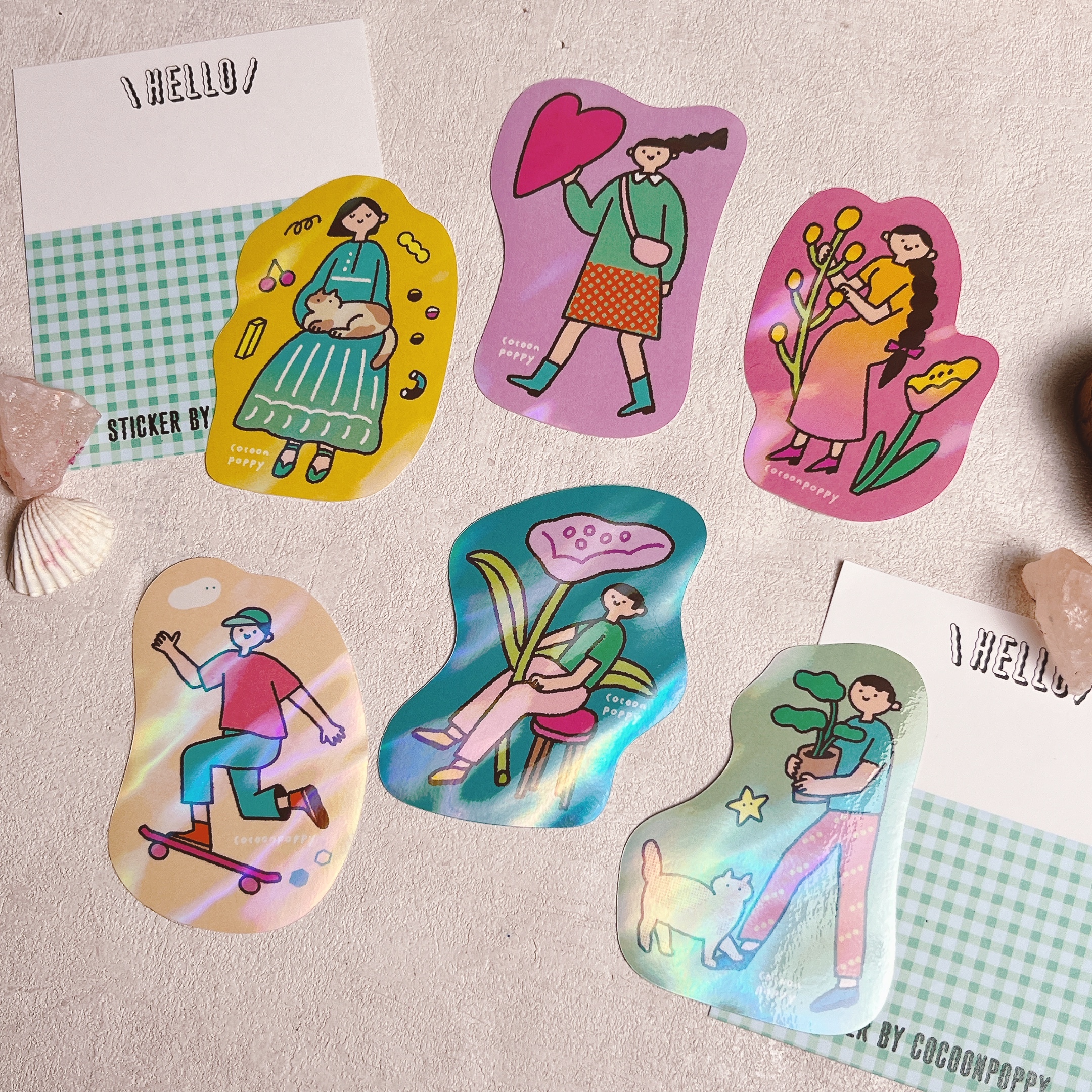 繭花｜喜歡的生活系列 單張貼紙