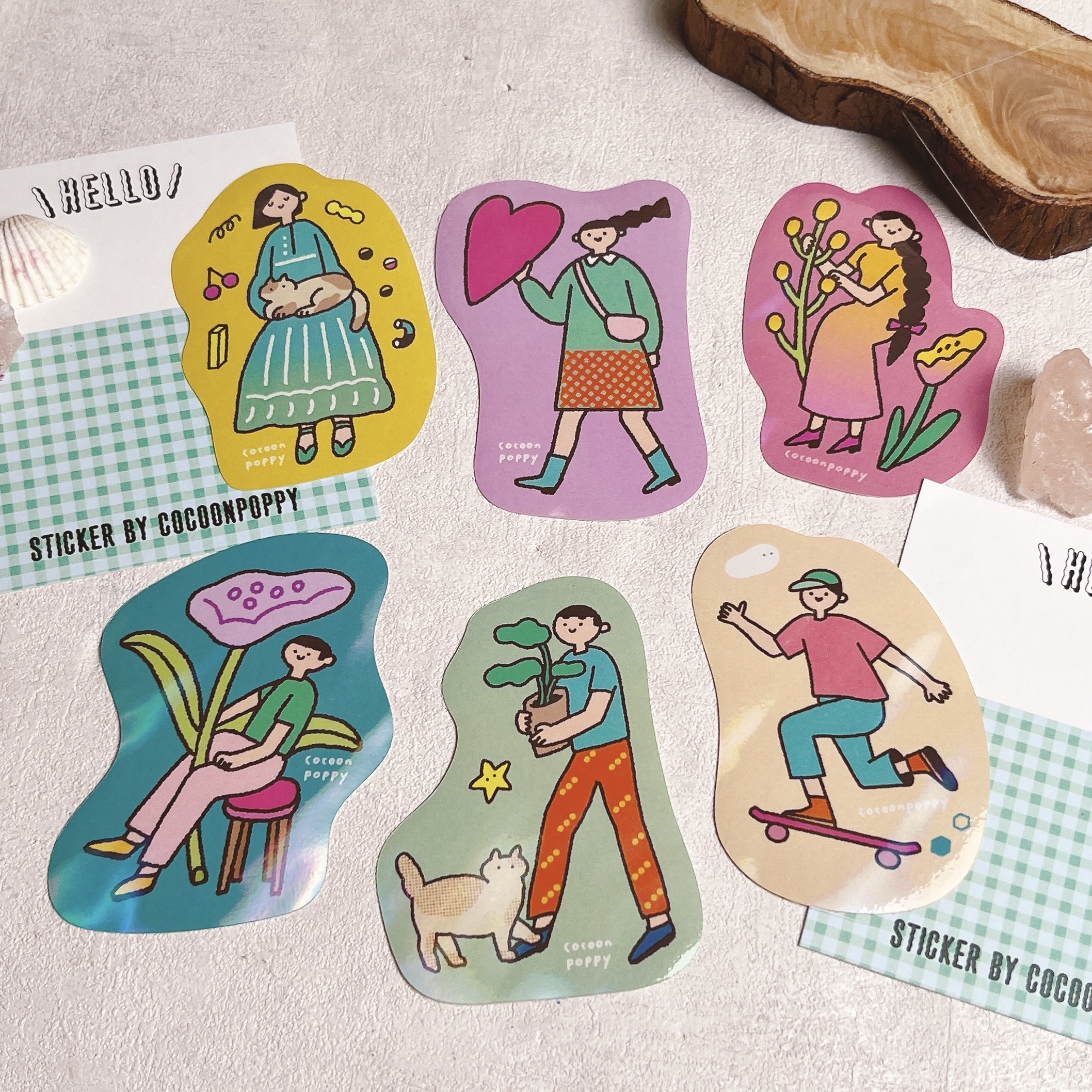 繭花｜喜歡的生活系列 單張貼紙