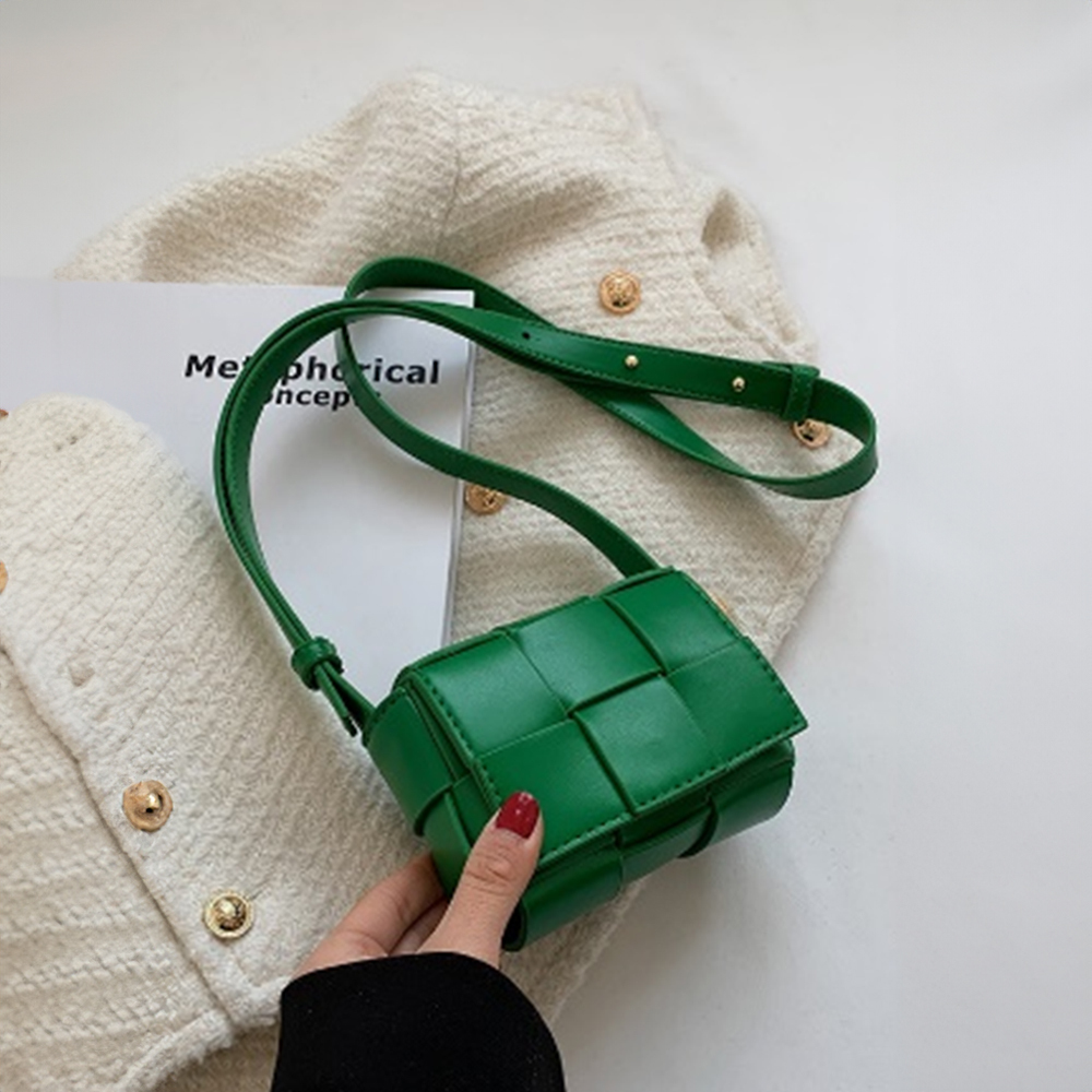 【Tory Barley 托里巴利】TRR-C005 霧面 編織 迷你 肩背包(可調節肩帶)-小