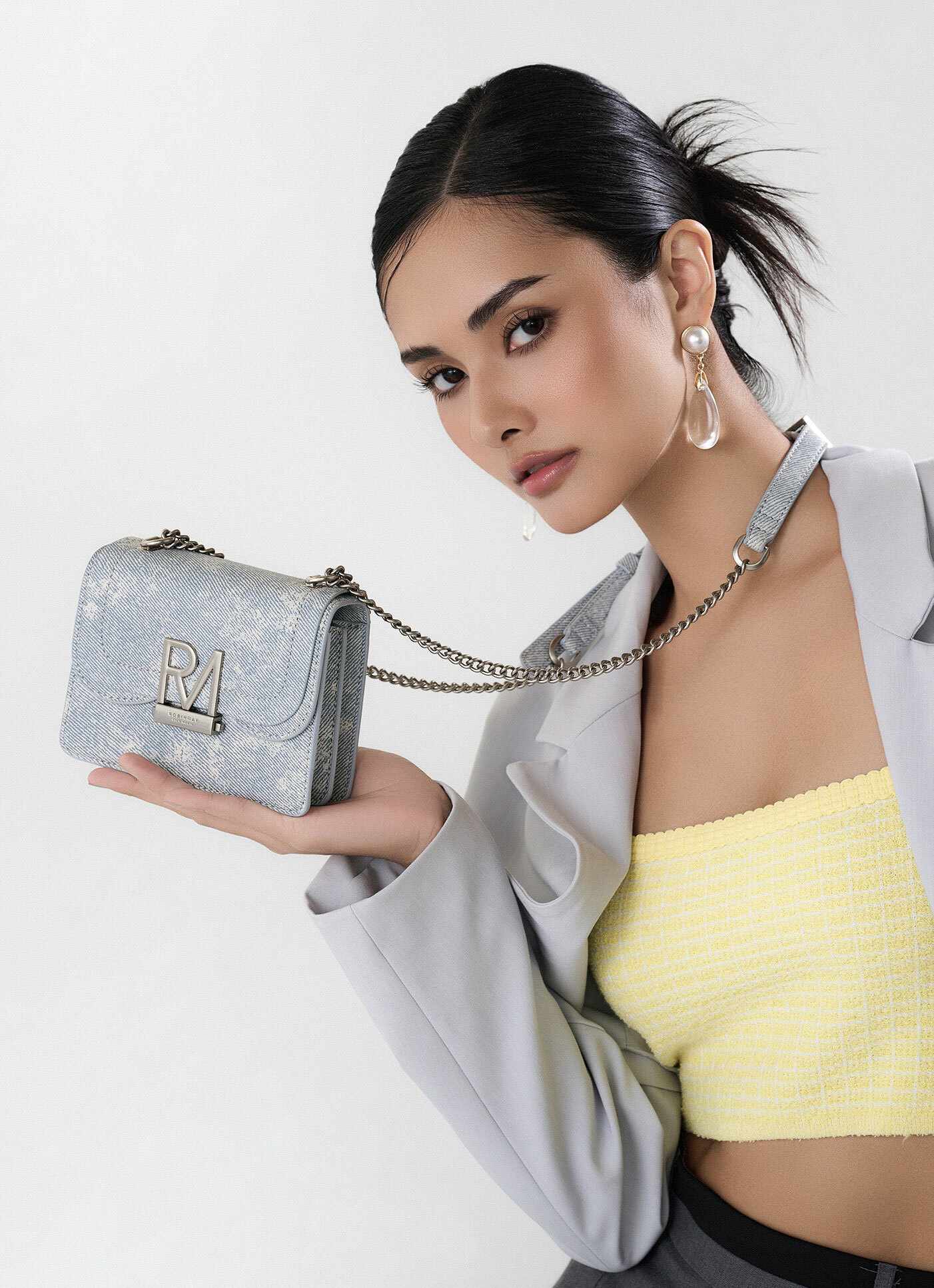 台湾ROBINMAY Elly ショルダー デニムレトロバージョン C365 Elly雙層包(丹寧復古版)｜女斜背包｜ROBINMAY 官方網站(RM)