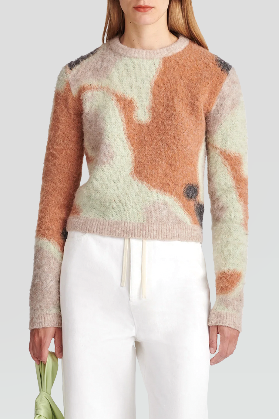 Nanushka｜FANNI 圓領提花針織上衣