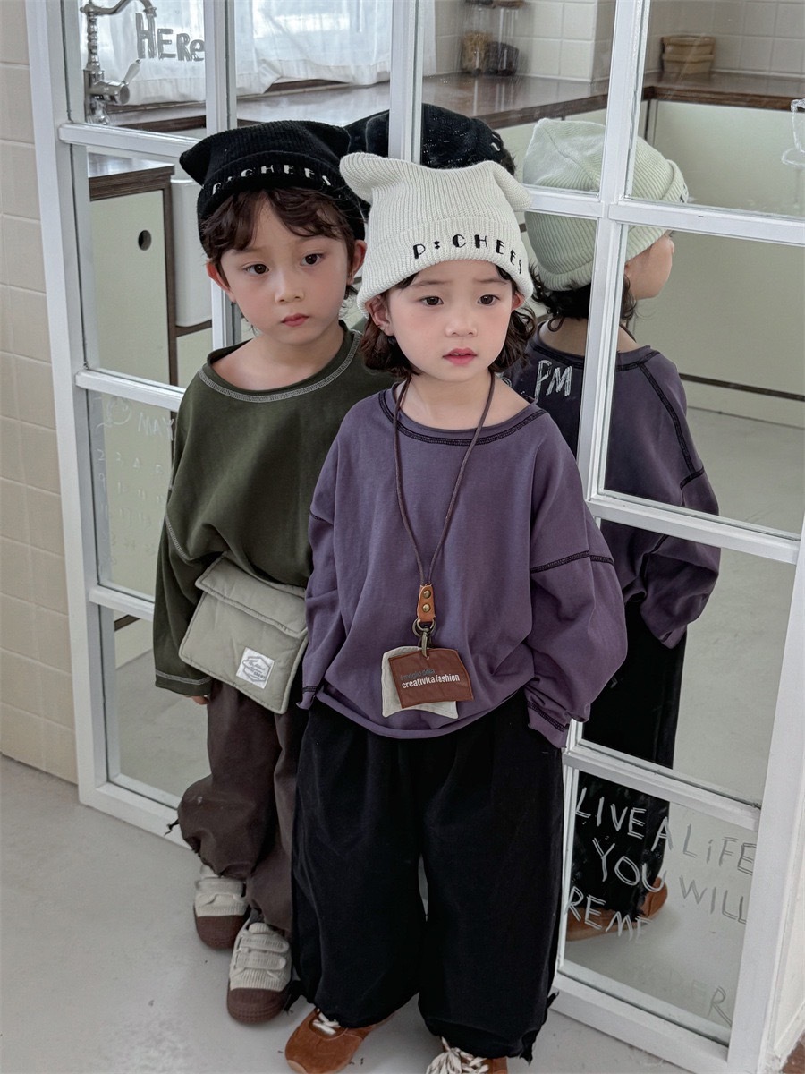 日系車縫線上衣