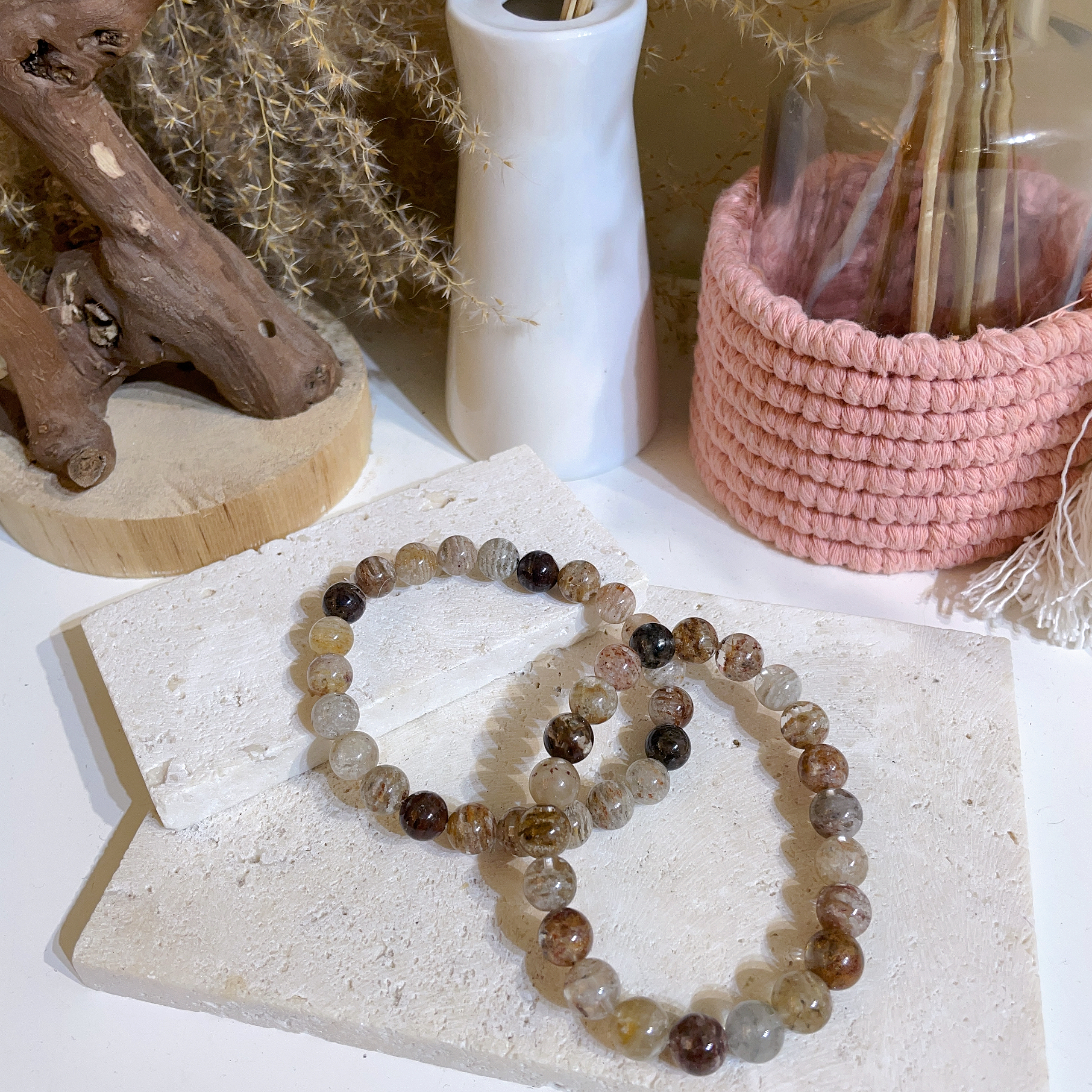 千層蛋糕幽靈手串 8+mm