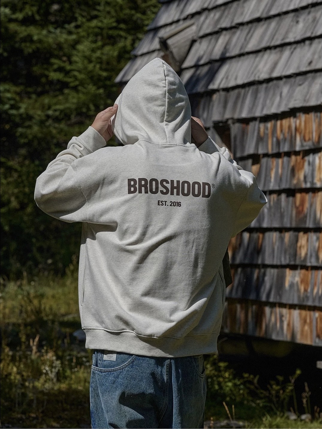 #預購 Broshood Bros AFFD 24AW 日系 寬鬆 輕抓絨 印花連帽上衣 三色