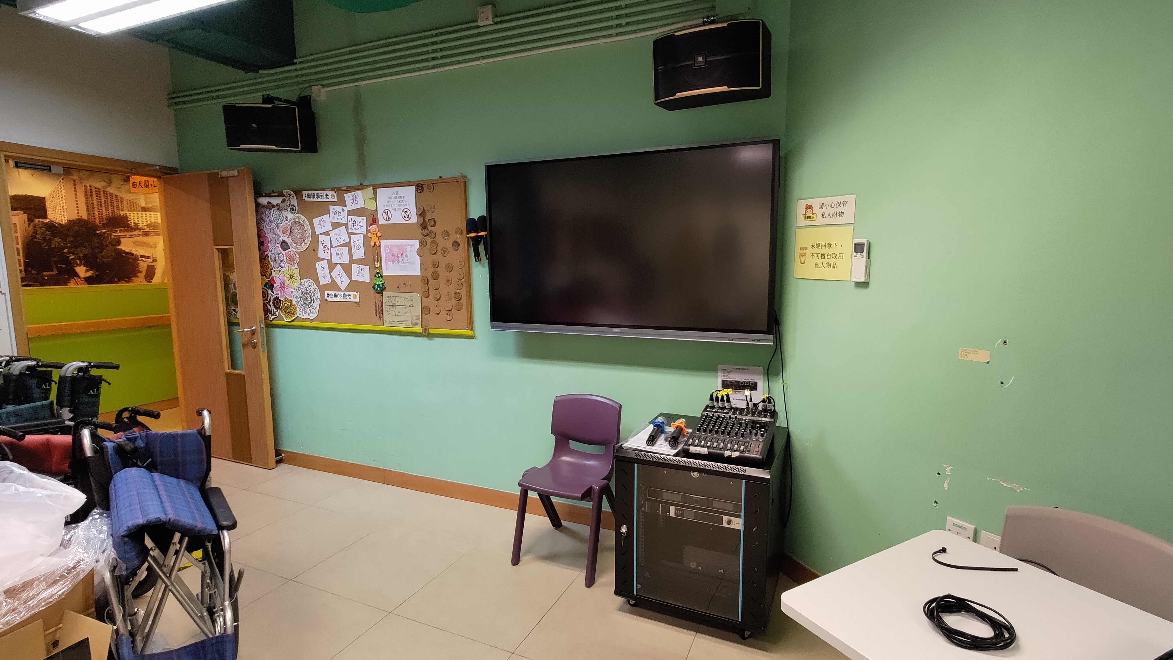 音響安裝：社區中心音樂室