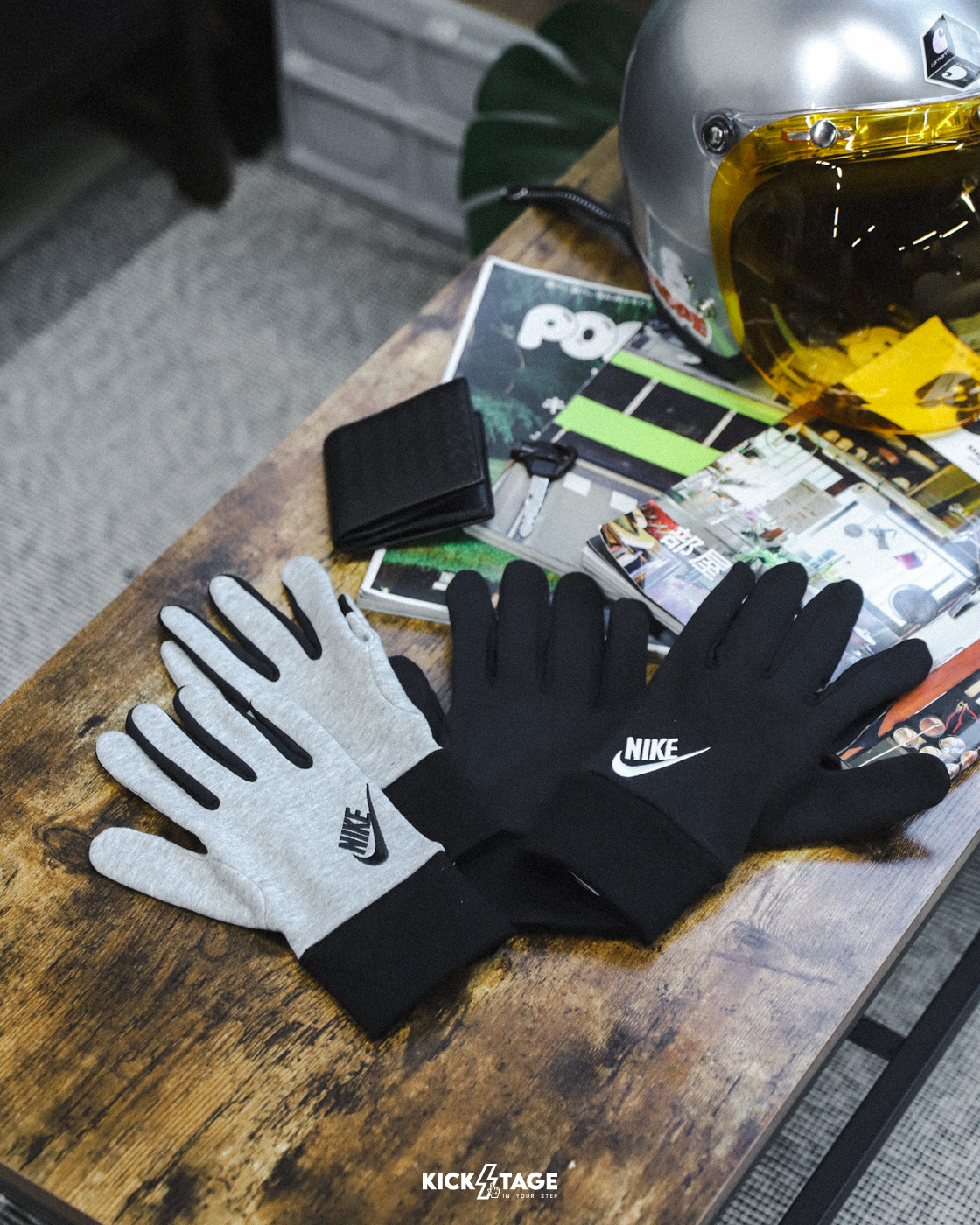 NIKE CLUB FLEECE 2.0 GLOVES 黑色 灰色 小標 可觸控屏幕 保暖 防風 機車手套【DX7066】