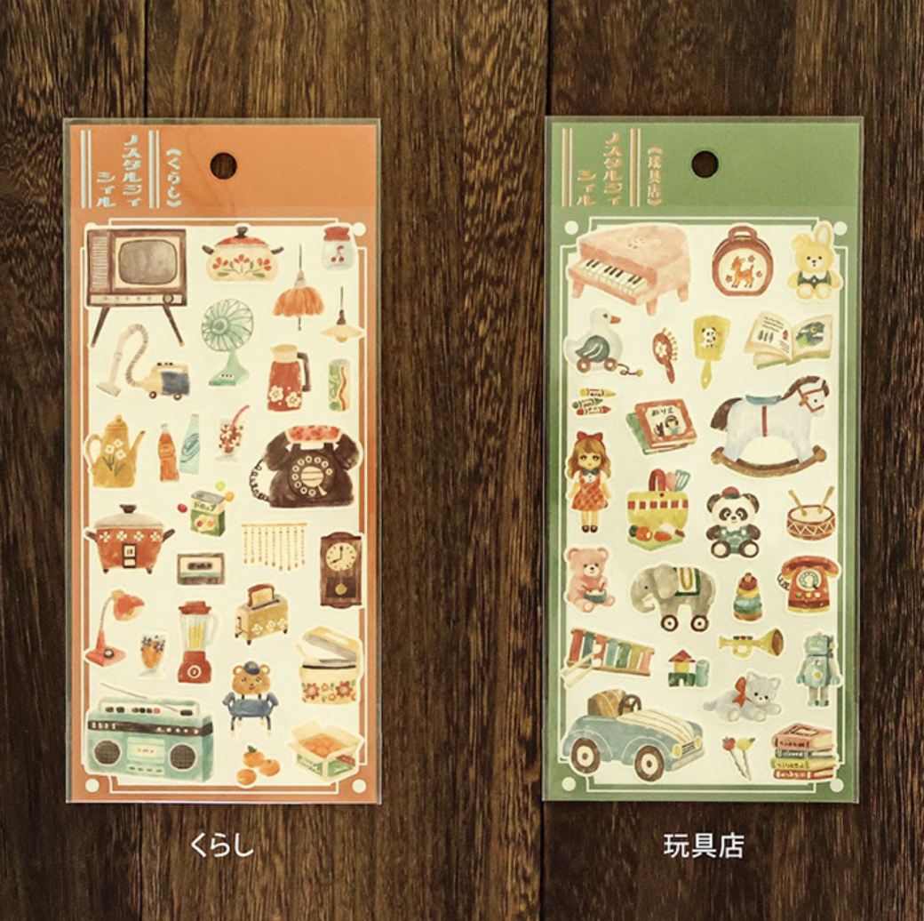 Mindwave | 日本復古風系列 棉紙貼紙