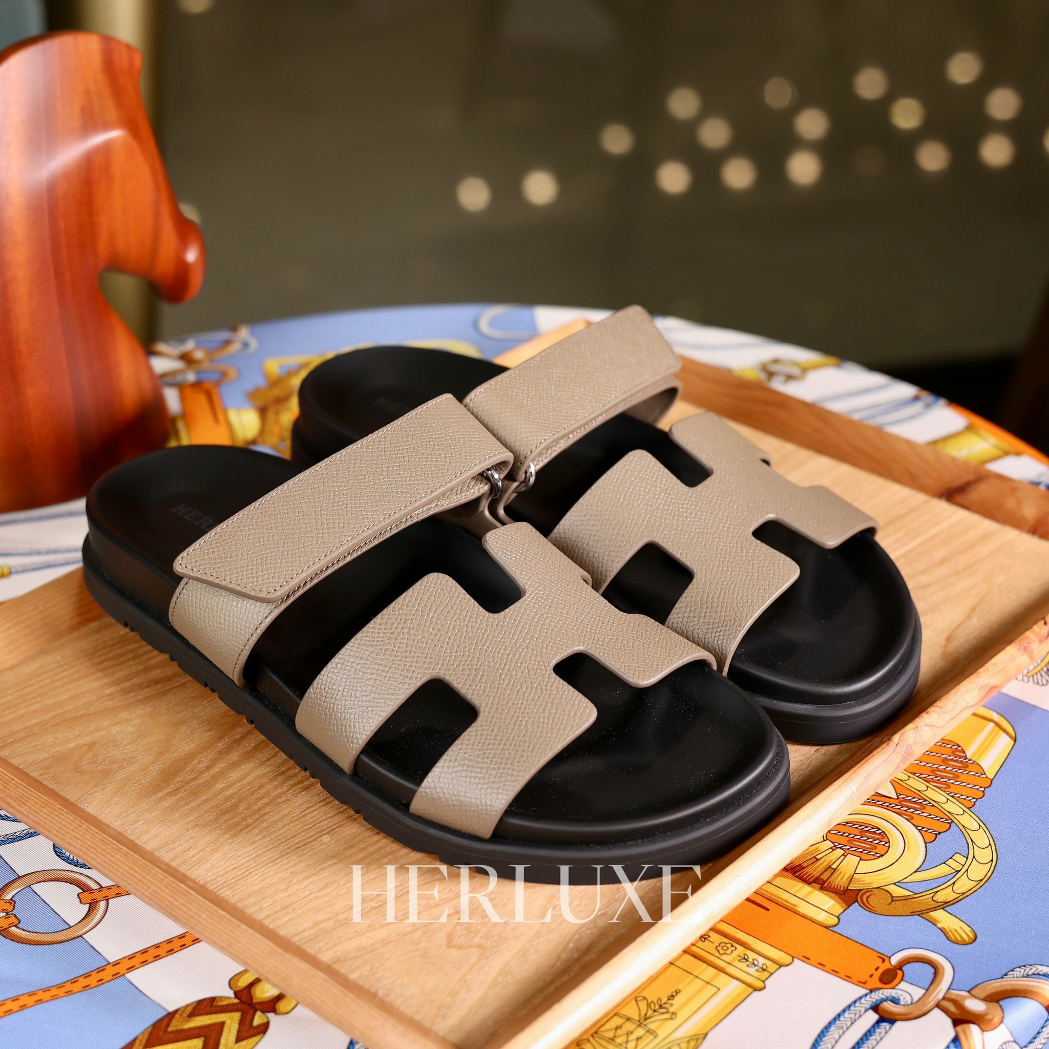 Chypre sandal etoupe size 37.5