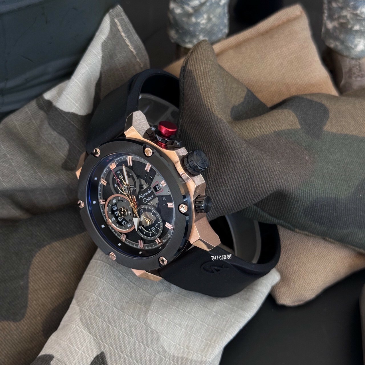【Alzxander Christie】AC6491 BCR系列 氟橡膠款6491BCRBRBA 44.5mm 現代鐘錶