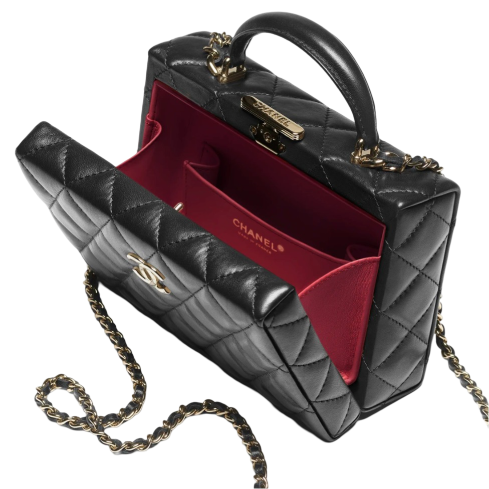 CHANEL 小型小羊皮 盒子袋