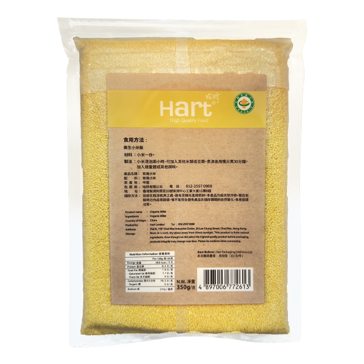 哈特 有機小米 350g [食用日期︰25/6/2026]