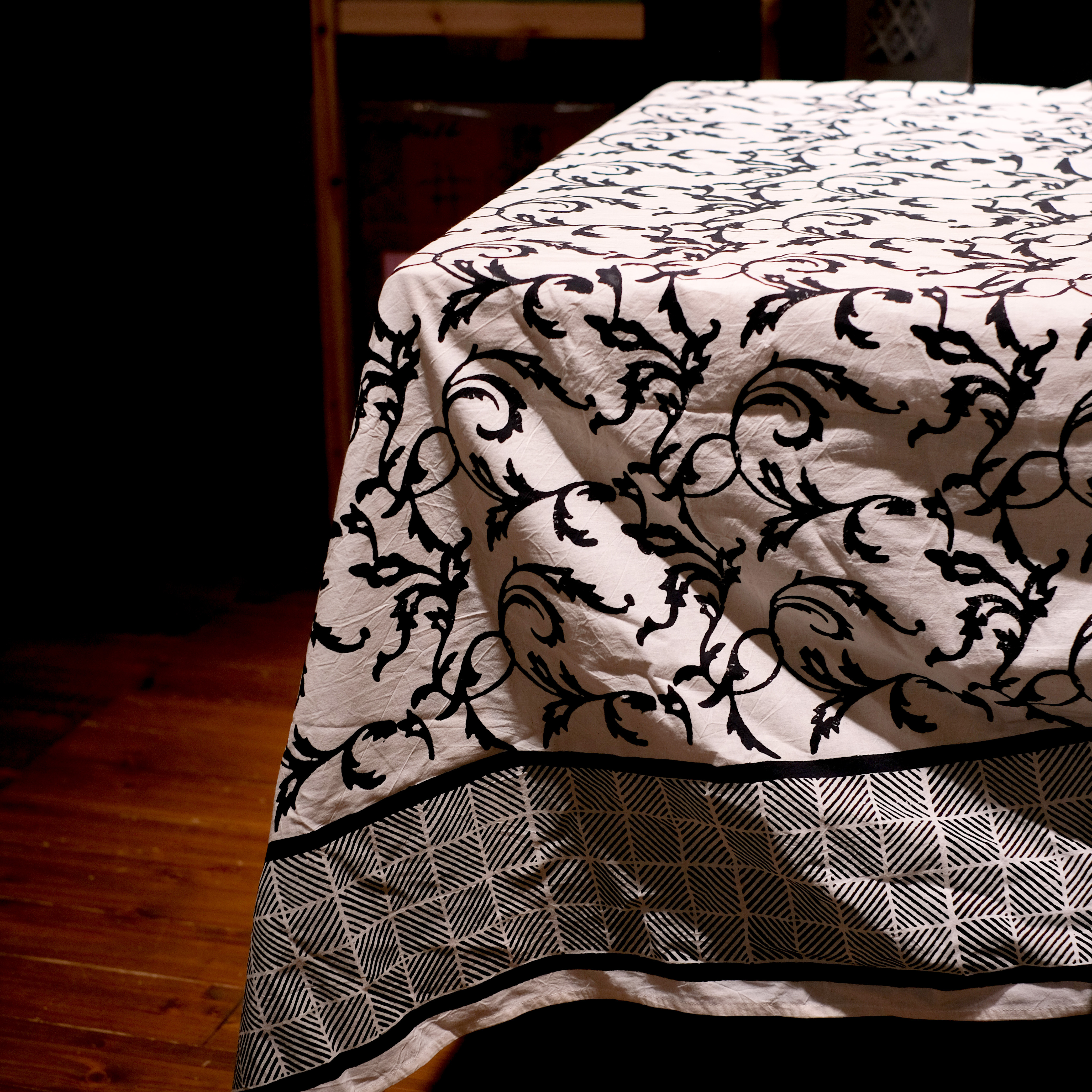 蓋染｜桌巾與餐巾組｜巴基斯坦