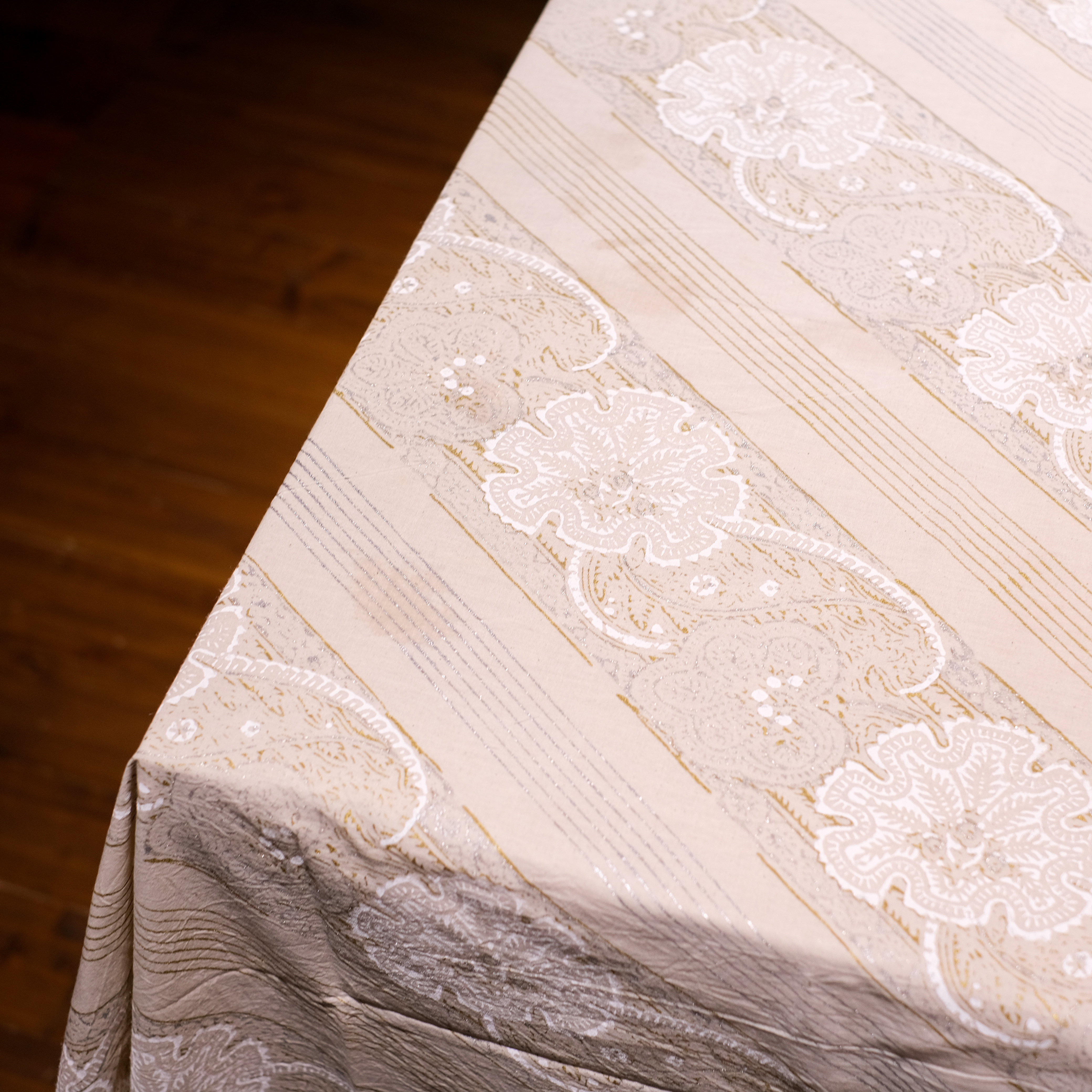 蓋染｜桌巾與餐巾組｜巴基斯坦