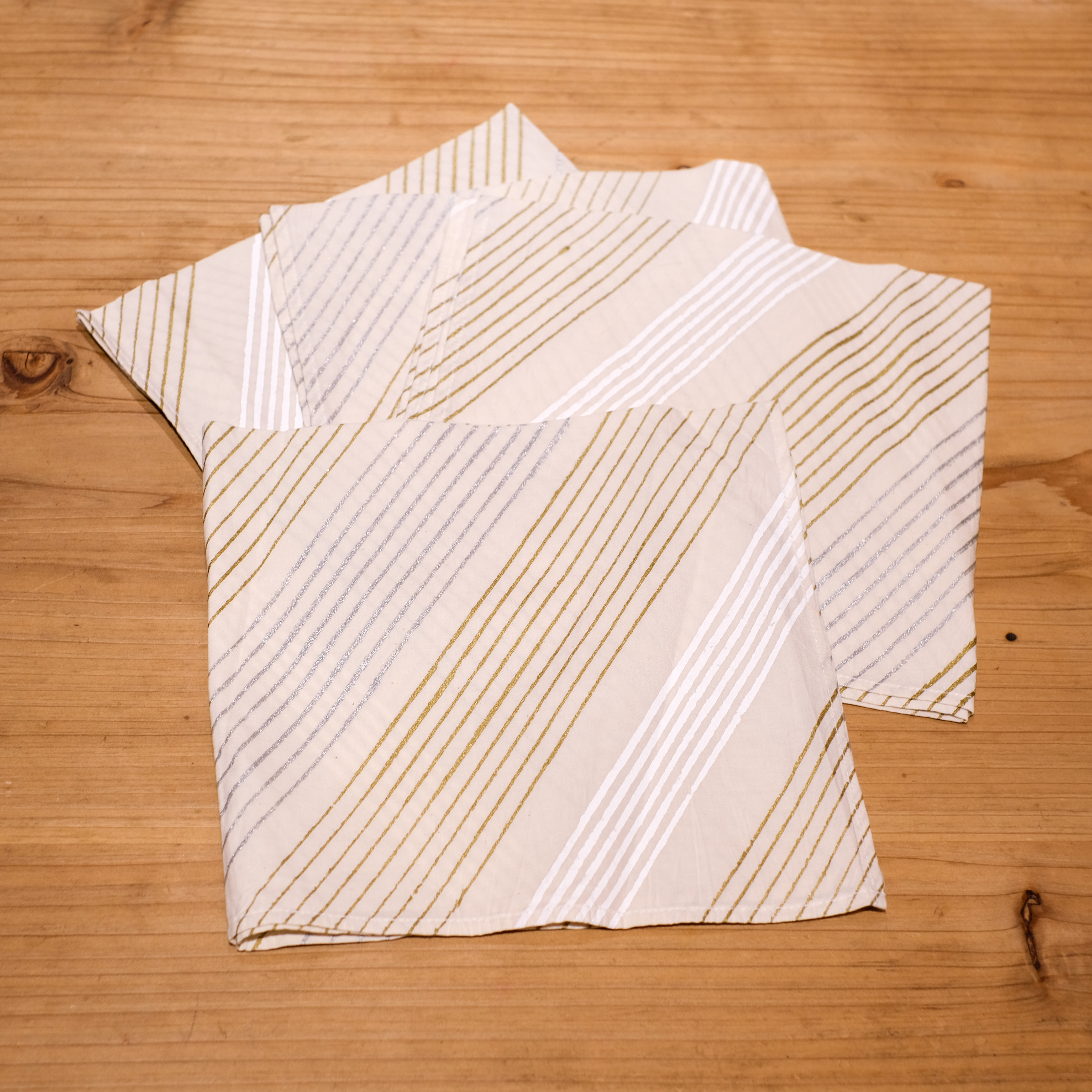 蓋染｜桌巾與餐巾組｜巴基斯坦