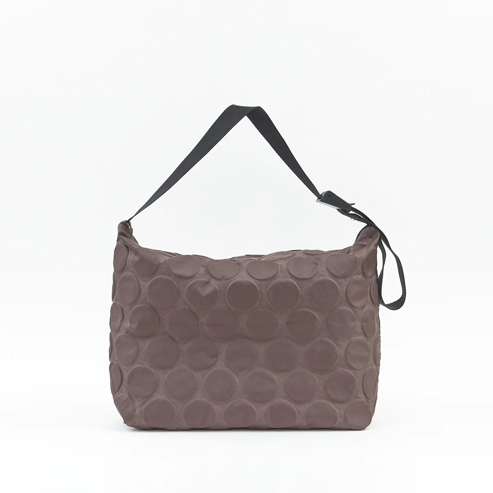 Bag'n'Noun｜DOTS SHOULDER單肩包 雙拉鍊 - 咖啡 (70020954BROWN)