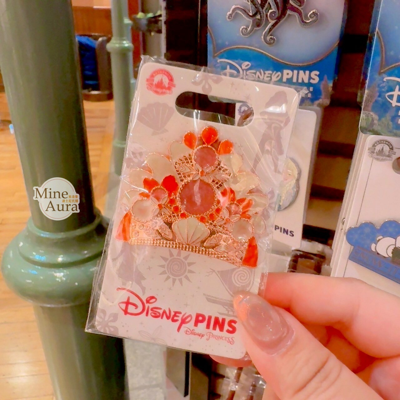 莫娜 Moana 皇冠造型 徽章 PIN 海洋奇緣 Moana -香港迪士尼樂園