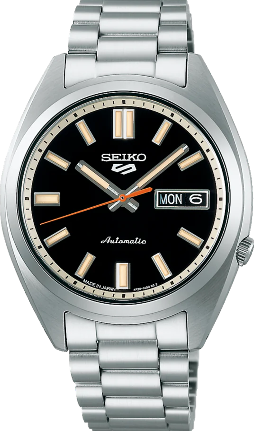 萬年鐘錶 - SEIKO  5 Sports  機械水鬼  SNXS懷舊復古經典小錶徑黑色錶面機械男錶  SRPK89K1 / 4R36-15M0D 錶徑37.4MM