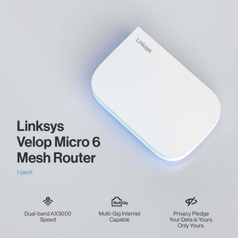 Linksys Velop Micro 6 LN1101 AX3000 Mesh 路由器
