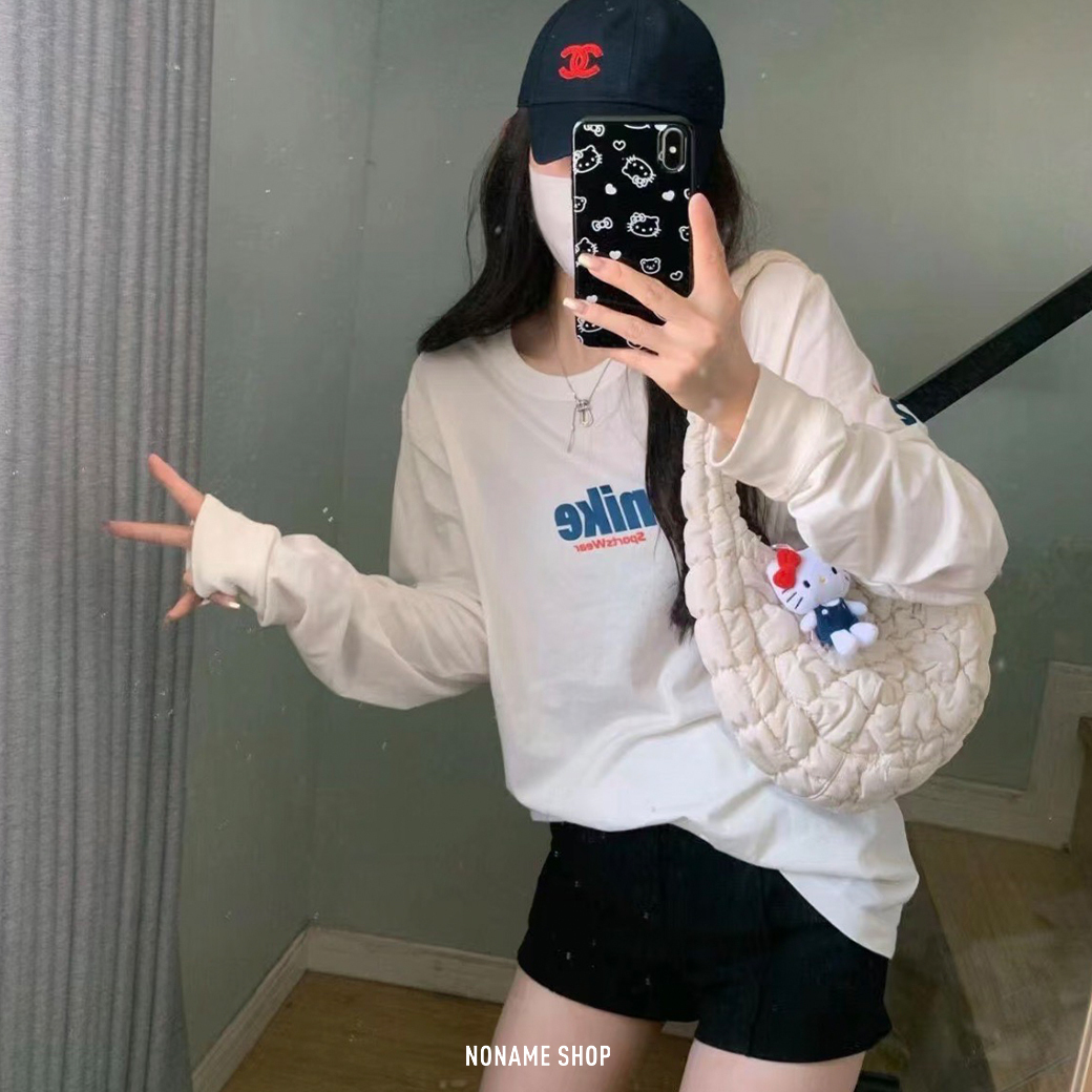 NIKE NSW 72 賽車 字母 LOGO 長袖 兩色 (男款)