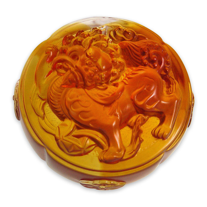 鹿港窯禮品館 居家開運水晶琉璃文鎮|祥獅如意|驅邪鎮魔迎福|開運擺飾,為您帶來好運與祥和