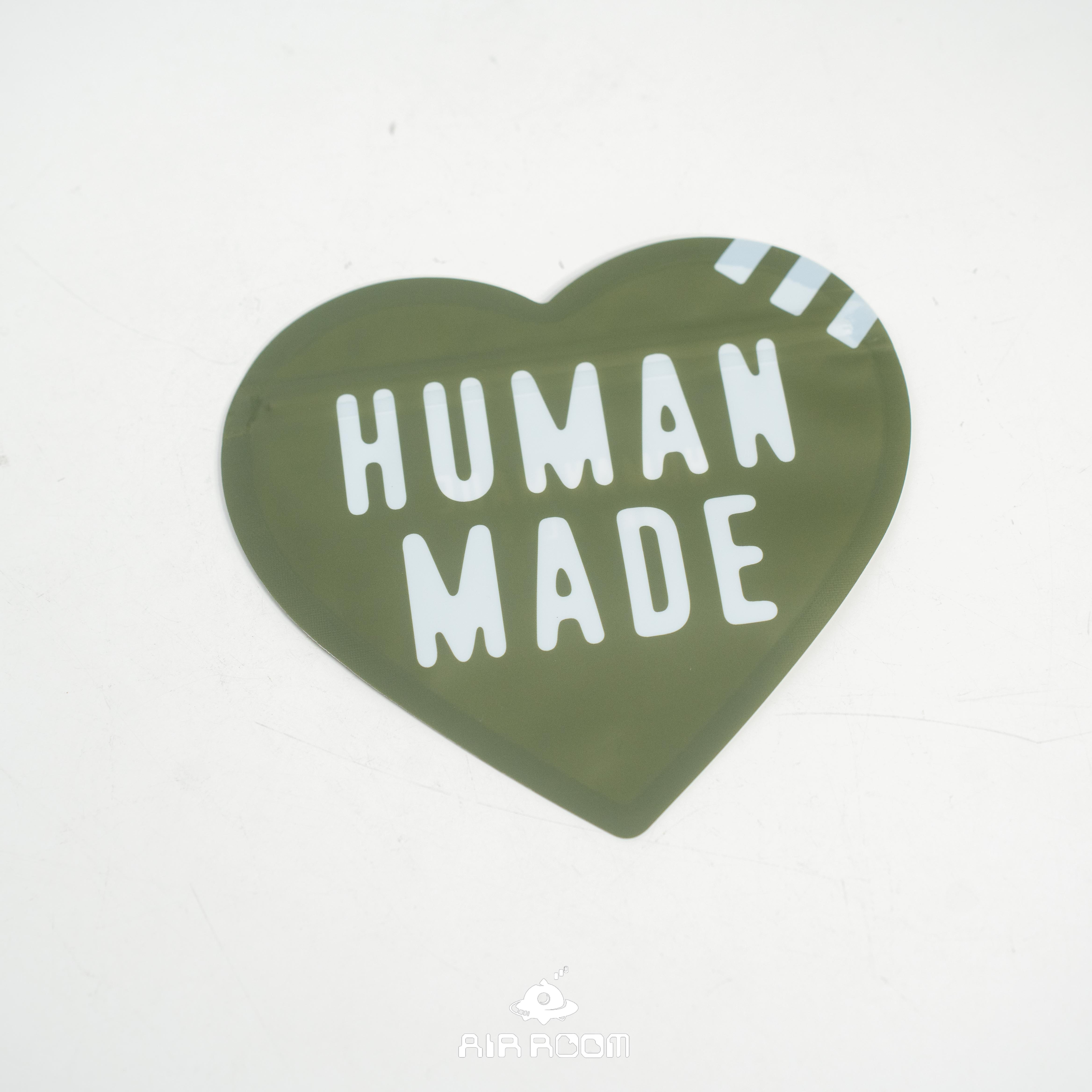 2024SS HUMAN MADE Logo 綠 愛心 收納 夾鏈袋 軍綠 現貨