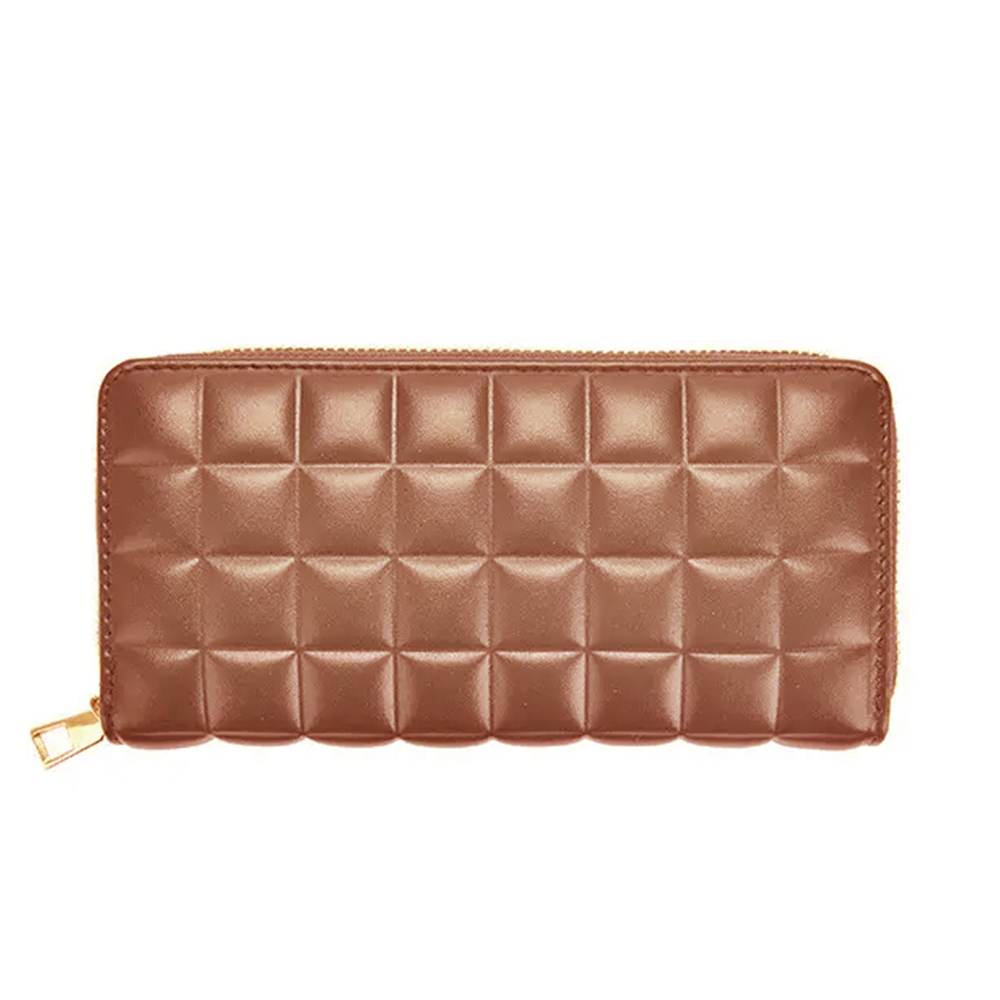 【Tory Barley 托里巴利】TRR-C024 方塊 壓印 拉鍊長夾-中