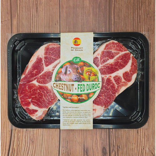 Spain - Pork Collar Meat Steak , chestnut fed 250g x2