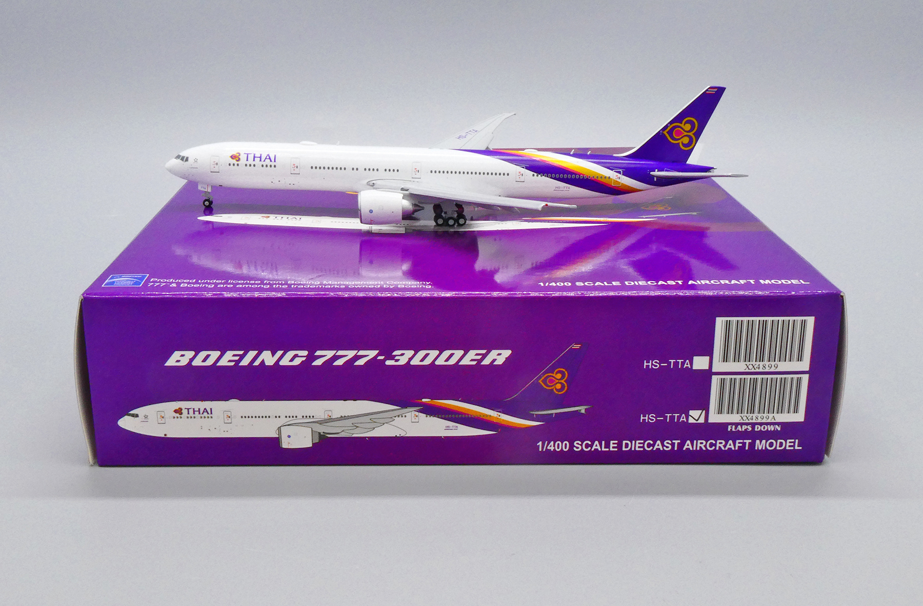 1/400 泰國航空 波音777-300ER HS-TTA 標準塗裝 襟翼放下版