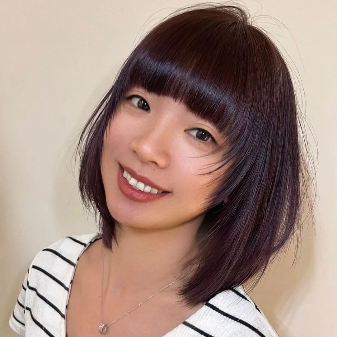 Shoulder-Length Layered Cut / Created by Yishu