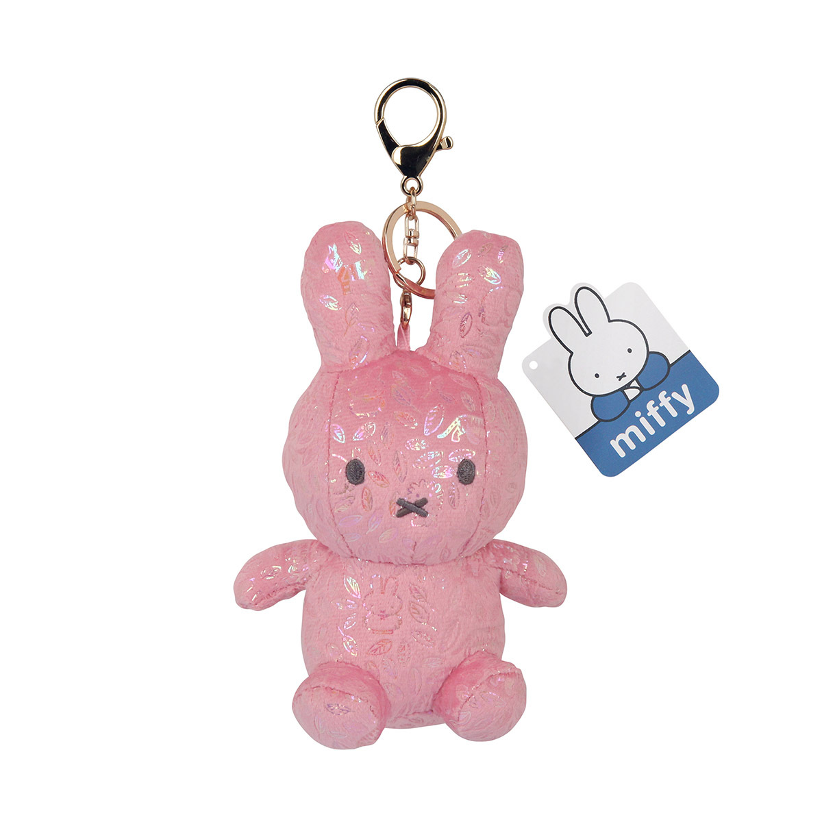 VIPO Miffy 米菲炫彩花紋公仔掛飾-粉紅色 -MIF37334