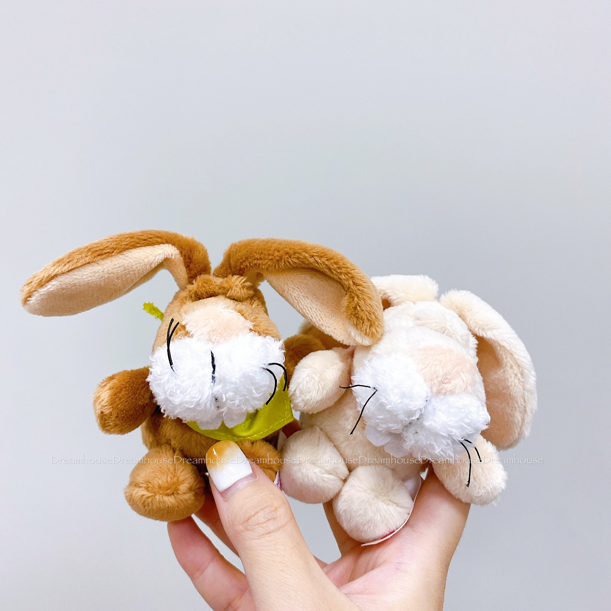 NICI 復古大耳兔 暴牙兔子 圍巾兔 兔兔 絨毛吊飾