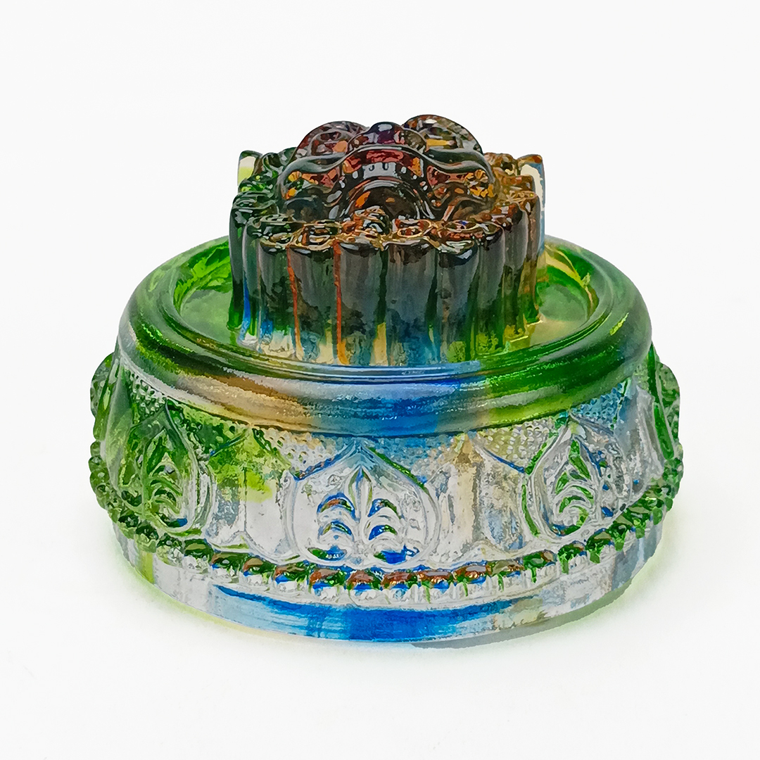 琉璃文鎮擺飾｜王者風範獅頭設計 驅邪鎮宅納福迎喜開運首選