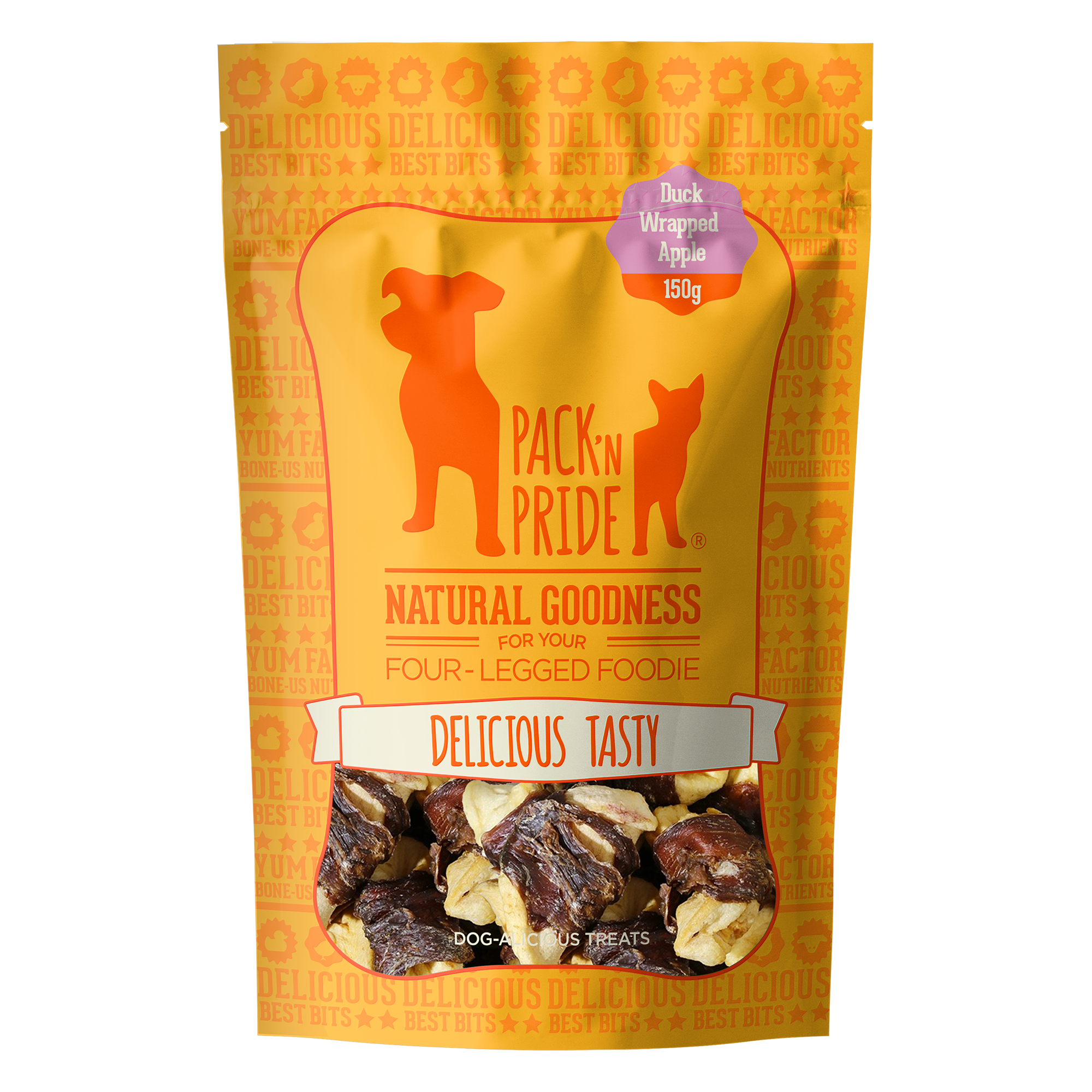 PNR90756- 鴨肉蘋果條 (150g) 狗小食