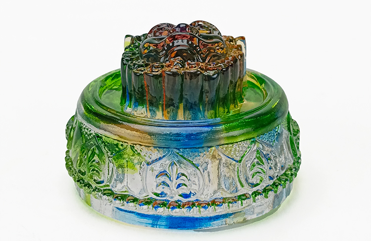 鹿港窯禮品館 居家開運水晶琉璃文鎮|王者風範/獅頭|驅邪鎮魔迎福|開運擺飾，為您帶來好運與祥和