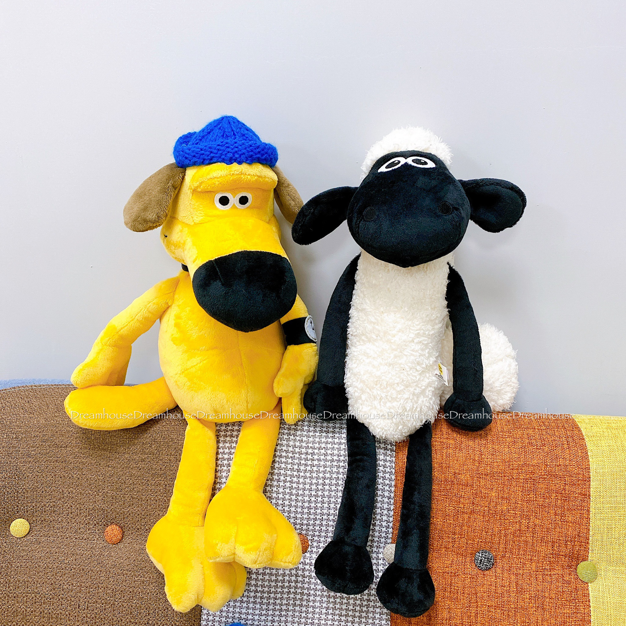NICI X Shaun the Sheep 笑笑羊 尚恩 牧羊犬 堤米 媽媽 刺繡 絨毛 玩偶 娃娃 絨毛玩偶