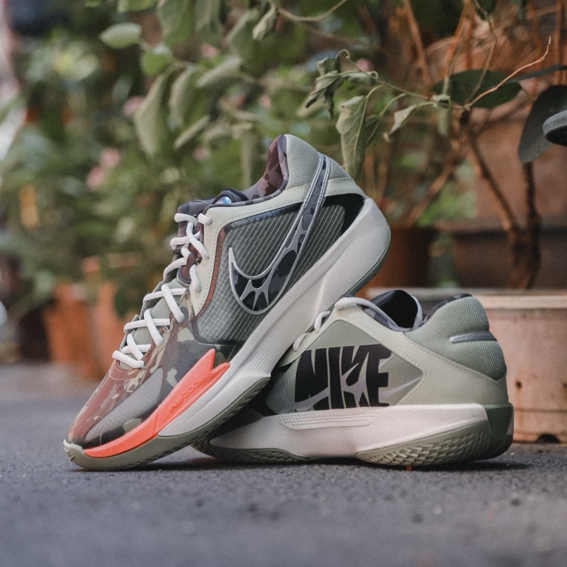 Nike Air Zoom GT Cut Cross EP Oil Green 綠迷彩 橄欖綠 綠米白 實戰籃球鞋 運動鞋