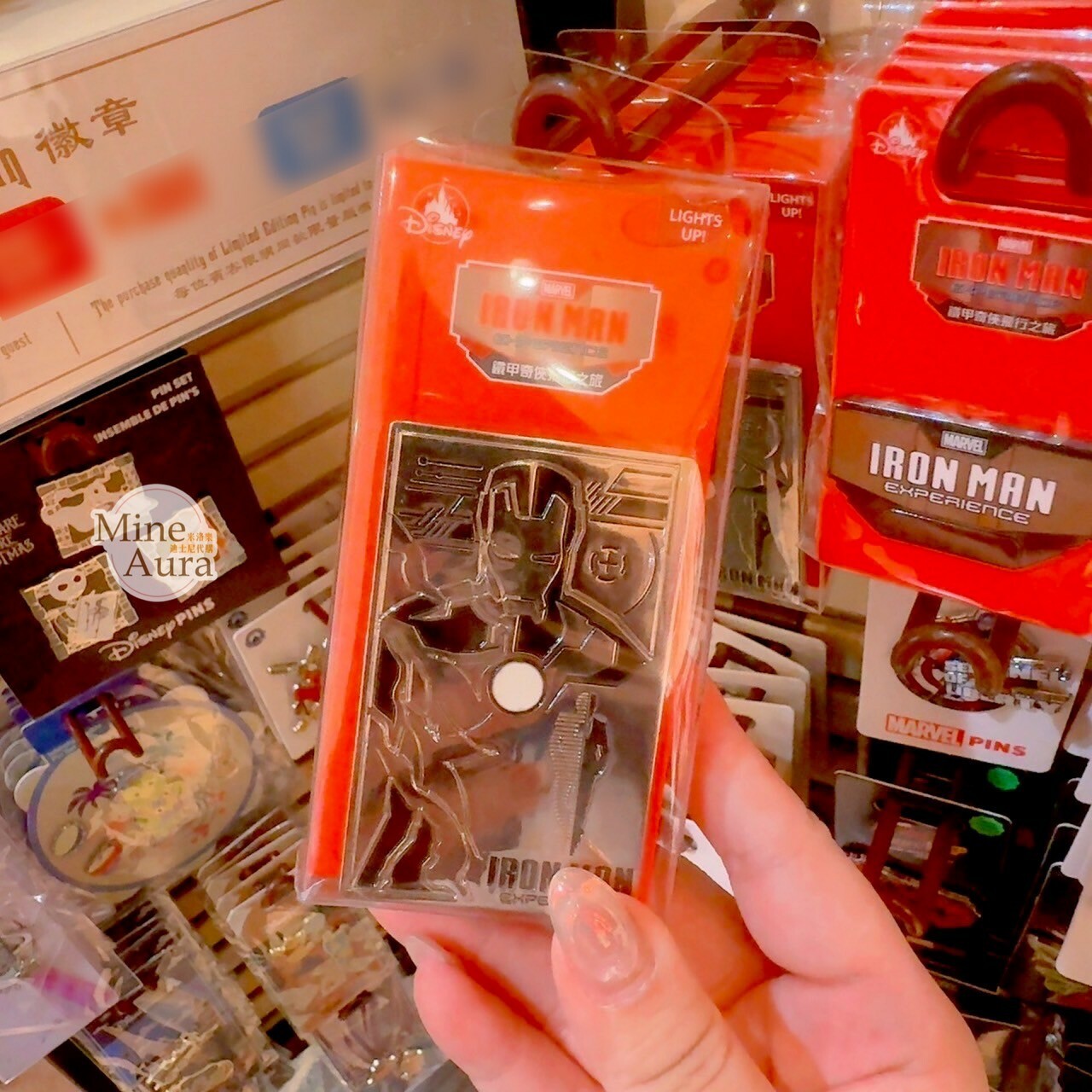 鋼鐵人 Iron Man 圖案 造型 銀色 徽章 PIN 漫威 Marvel -香港迪士尼樂園